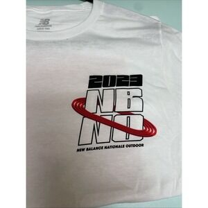 New Balance Nationals Outdoor 2023 White T-Shirt Size XS  New Without Tags